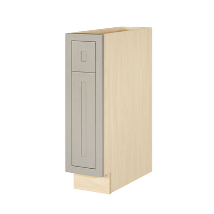 Tuscan Gray Inset Shaker Base Cabinet - Single Door 9", 12", 15", 18" & 21"