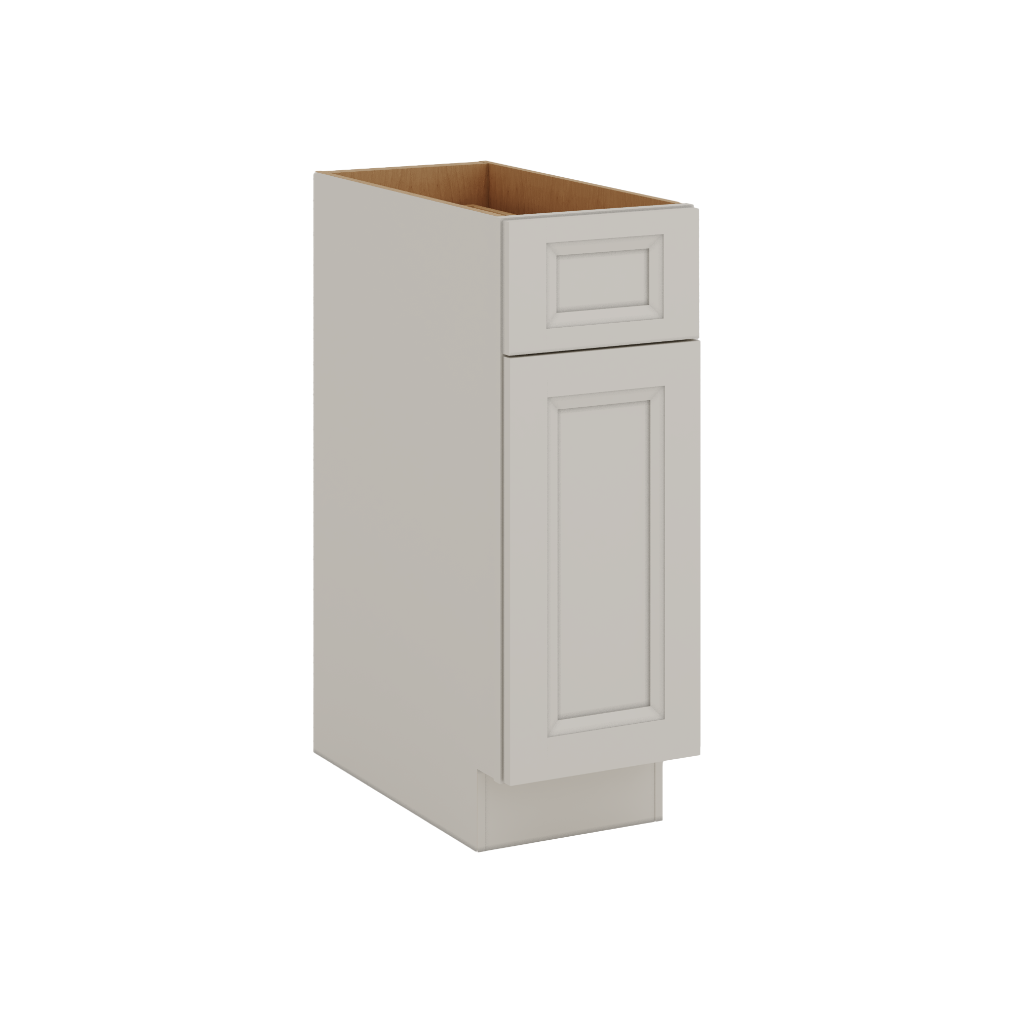 27LGDS Laguna Gray Double Shaker Base Cabinet - One Door One Drawer 9"(No Drawer), 12", 15", 18", 21"