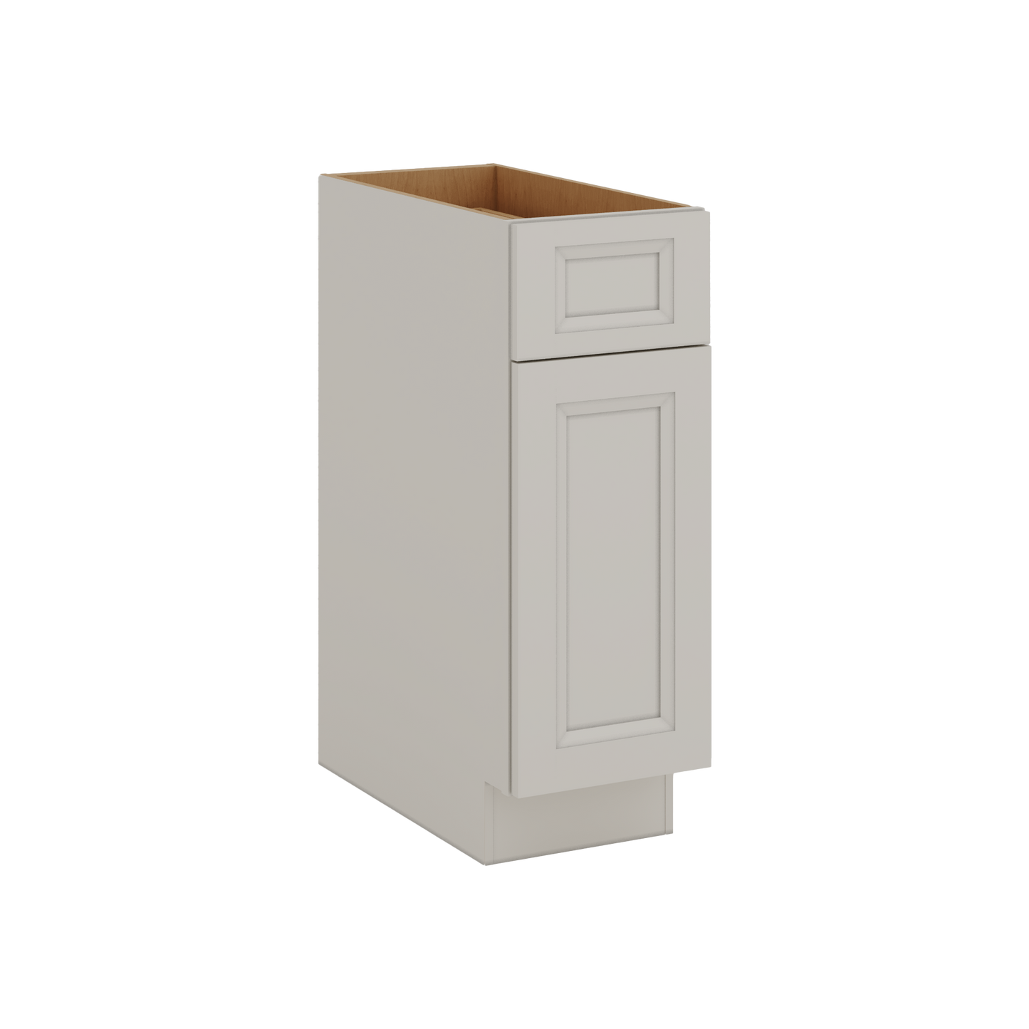 27LGDS Laguna Gray Double Shaker Base Cabinet - One Door One Drawer 9"(No Drawer), 12", 15", 18", 21"