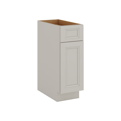 27LGDS Laguna Gray Double Shaker Base Cabinet - One Door One Drawer 9"(No Drawer), 12", 15", 18", 21"