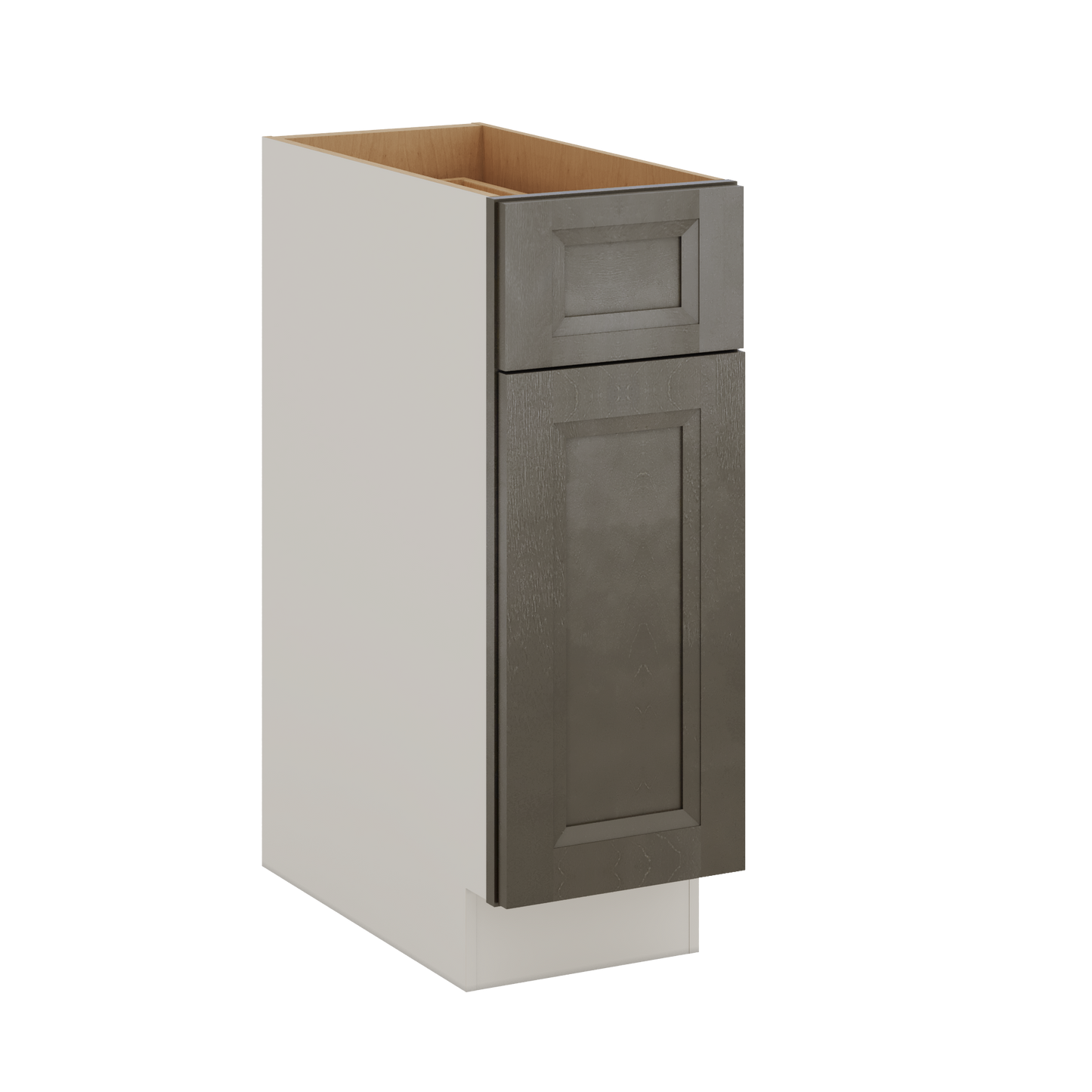Huntington Cinder Double Shaker Base Cabinet - One Door One Drawer 9"(No Drawer), 12", 15", 18", 21"