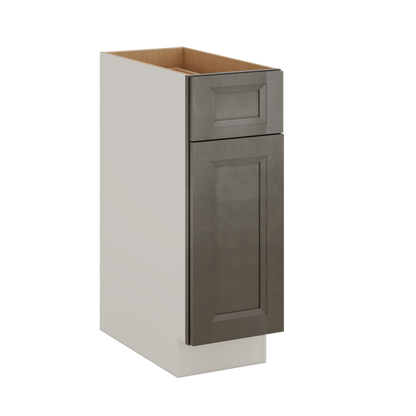 Huntington Cinder Double Shaker Base Cabinet - One Door One Drawer 9"(No Drawer), 12", 15", 18", 21"