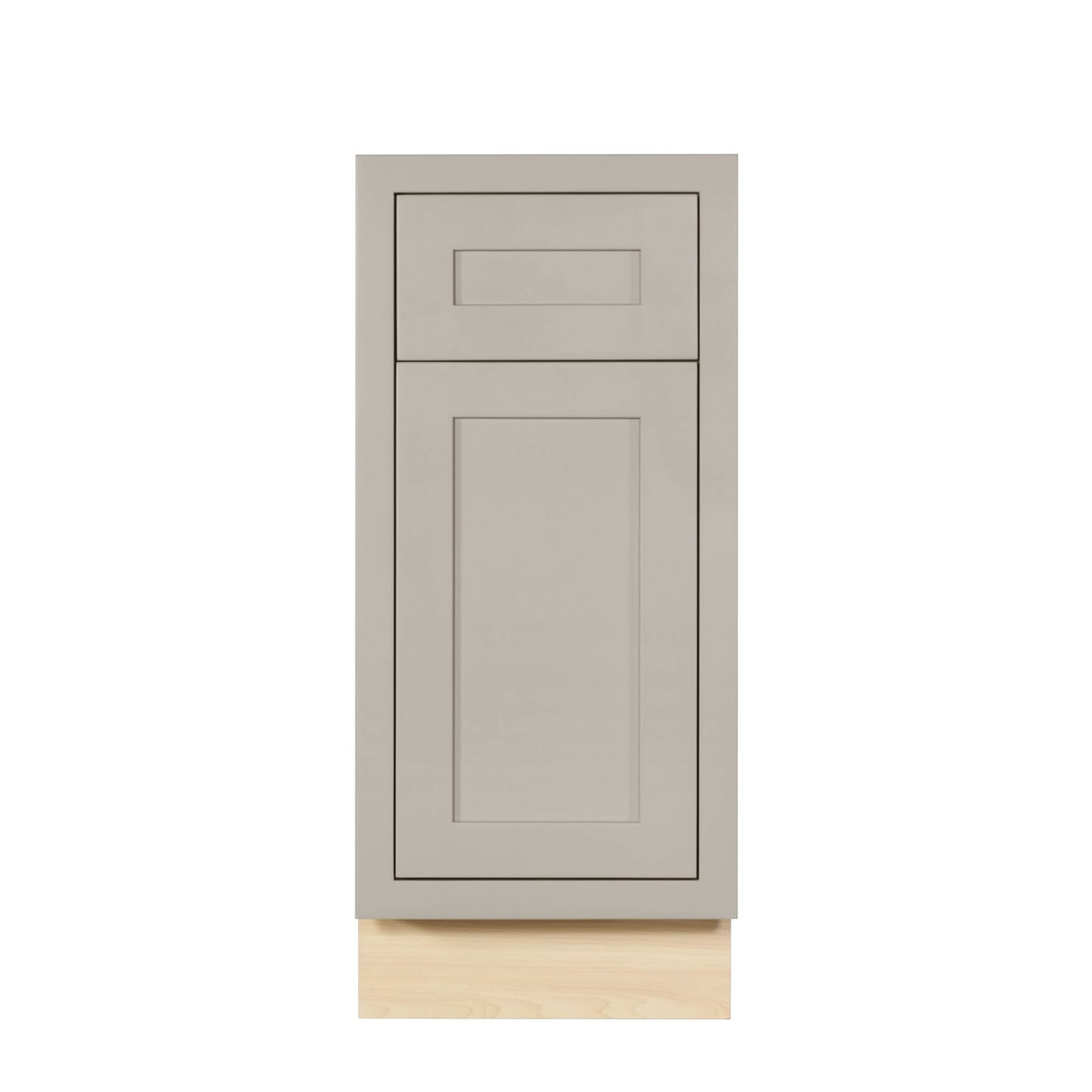 Tuscan Gray Inset Shaker Base Cabinet - Single Door 9", 12", 15", 18" & 21"
