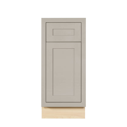 Tuscan Gray Inset Shaker Base Cabinet - Single Door 9", 12", 15", 18" & 21"