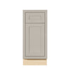 Tuscan Gray Inset Shaker Base Cabinet - Single Door 9", 12", 15", 18" & 21"