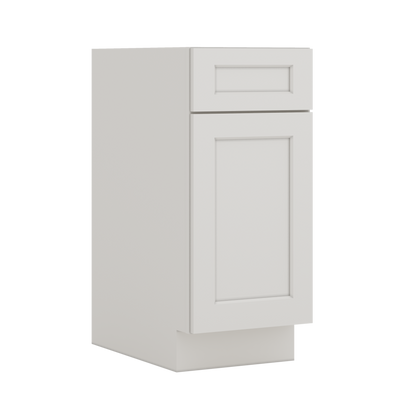 B15 Base Cabinet Ice White Shaker Kitchen Cabinets