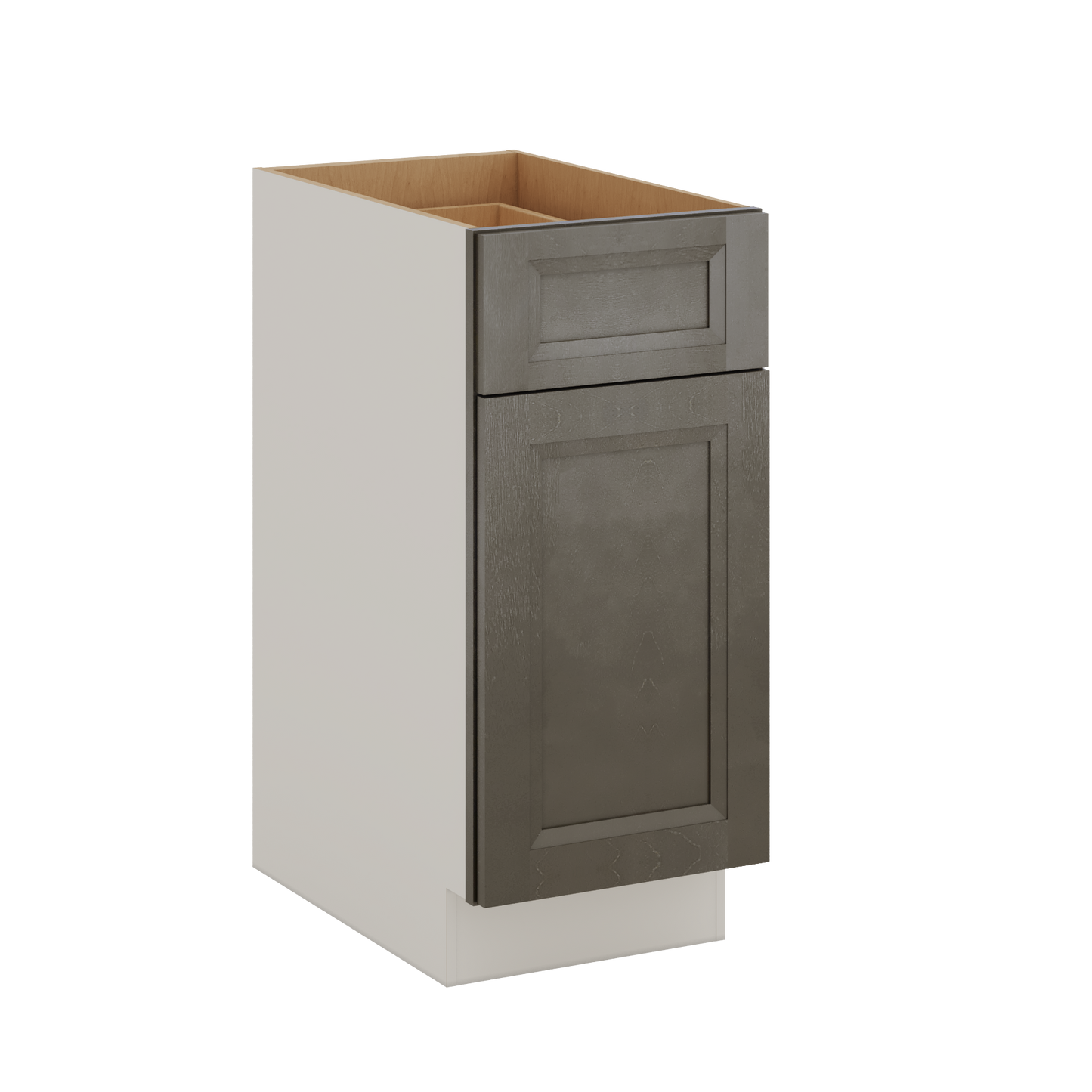 Huntington Cinder Double Shaker Base Cabinet - One Door One Drawer 9"(No Drawer), 12", 15", 18", 21"