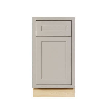 Tuscan Gray Inset Shaker Base Cabinet - Single Door 9", 12", 15", 18" & 21"
