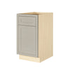 Tuscan Gray Inset Shaker Base Cabinet - Single Door 9", 12", 15", 18" & 21"