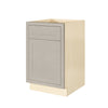 Tuscan Gray Inset Shaker Base Cabinet - Single Door 9", 12", 15", 18" & 21"