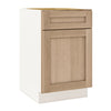 21"  Natural Color White Oak Shaker Kitchen Cabinet