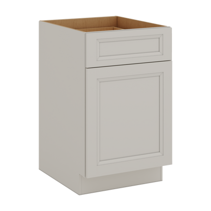 27LGDS Laguna Gray Double Shaker Base Cabinet - One Door One Drawer 9"(No Drawer), 12", 15", 18", 21"
