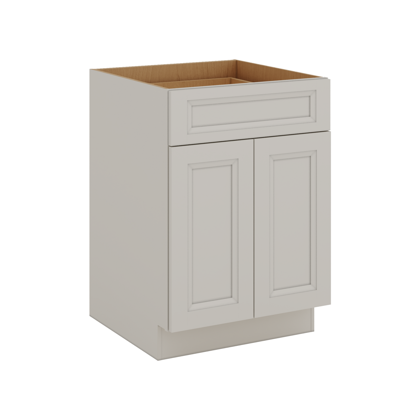 27LGDS Laguna Gray Double Shaker Base Cabinet - Two Doors 24", 27", 30", 33 & 36" Wide
