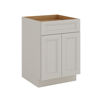 27LGDS Laguna Gray Double Shaker Base Cabinet - Two Doors 24", 27", 30", 33 & 36" Wide