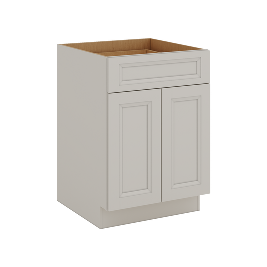 27LGDS Laguna Gray Double Shaker Base Cabinet - Two Doors 24", 27", 30", 33 & 36" Wide
