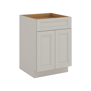 27LGDS Laguna Gray Double Shaker Base Cabinet - Two Doors 24", 27", 30", 33 & 36" Wide