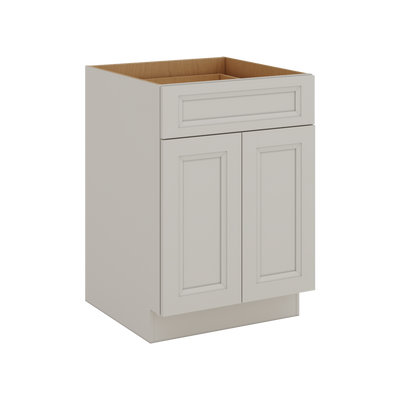 27LGDS Laguna Gray Double Shaker Base Cabinet - Two Doors 24", 27", 30", 33 & 36" Wide
