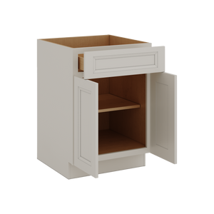 27LGDS Laguna Gray Double Shaker Base Cabinet - Two Doors 24", 27", 30", 33 & 36" Wide