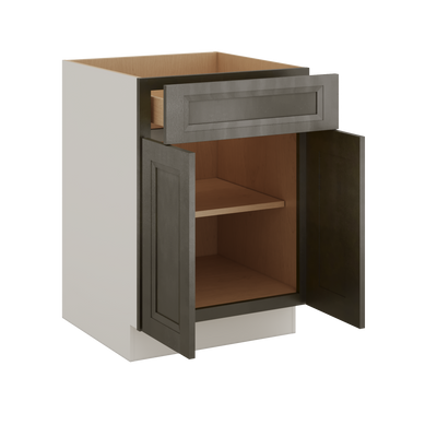 Huntington Cinder Double Shaker Base Cabinet - Two Doors 24", 27", 30", 33 & 36" Wide