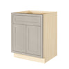 Tuscan Gray Inset Shaker Base Cabinet - Double Door 24"-27" Wide