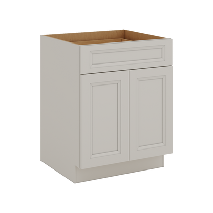 27LGDS Laguna Gray Double Shaker Base Cabinet - Two Doors 24", 27", 30", 33 & 36" Wide