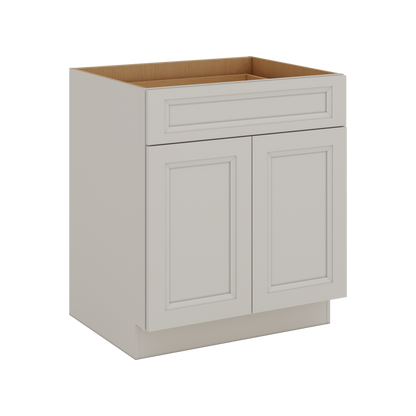 27LGDS Laguna Gray Double Shaker Base Cabinet - Two Doors 24", 27", 30", 33 & 36" Wide