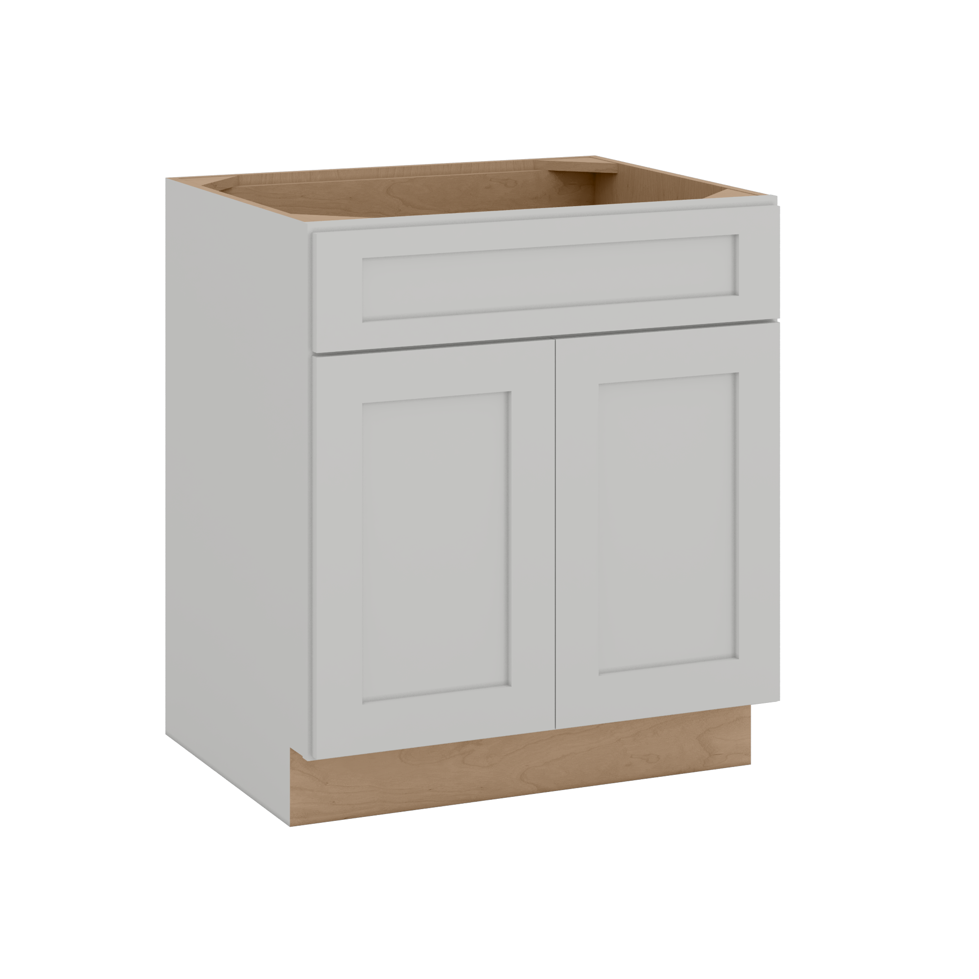 30", 33", 36" & 39" Sink Base Cabinet | RTA Unassembled | Premium Shaker White Full Overlay