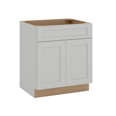 30", 33", 36" & 39" Sink Base Cabinet | RTA Unassembled | Premium Shaker White Full Overlay