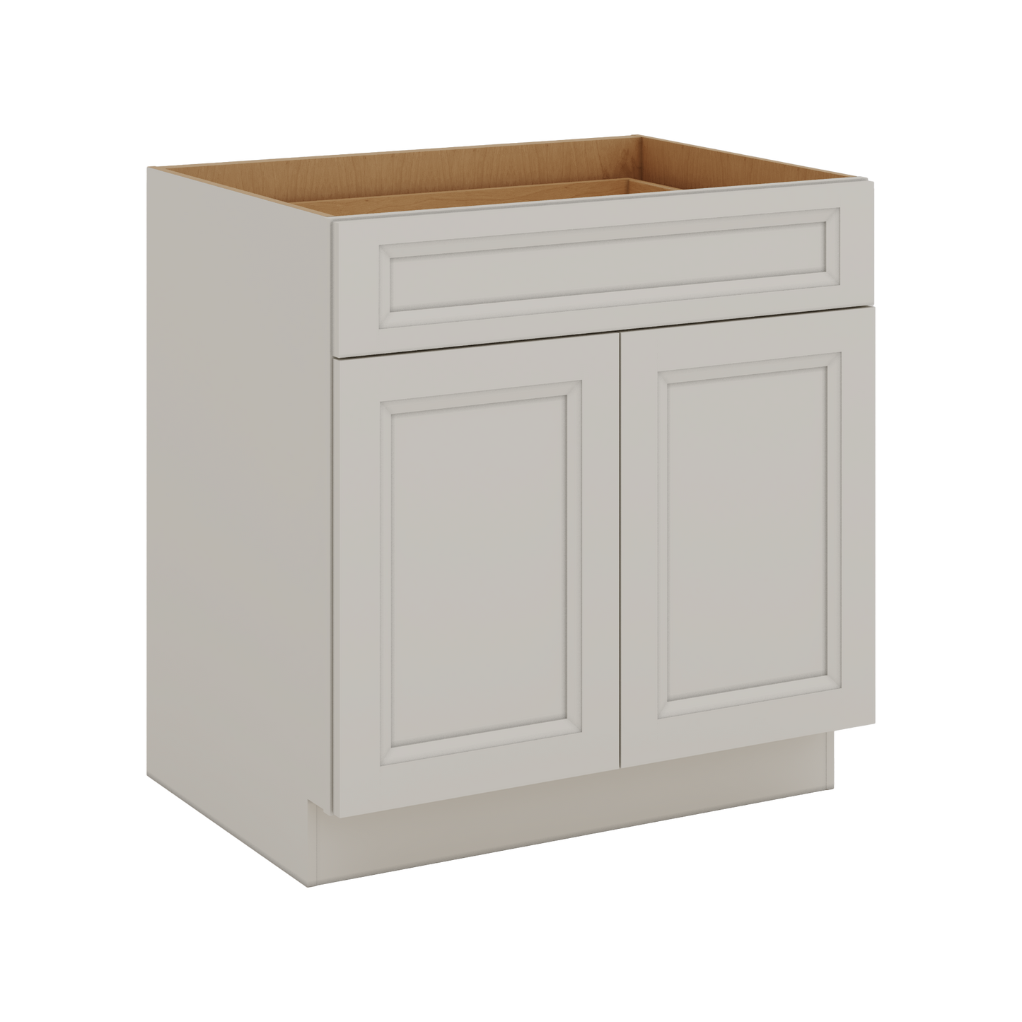 27LGDS Laguna Gray Double Shaker Base Cabinet - Two Doors 24", 27", 30", 33 & 36" Wide