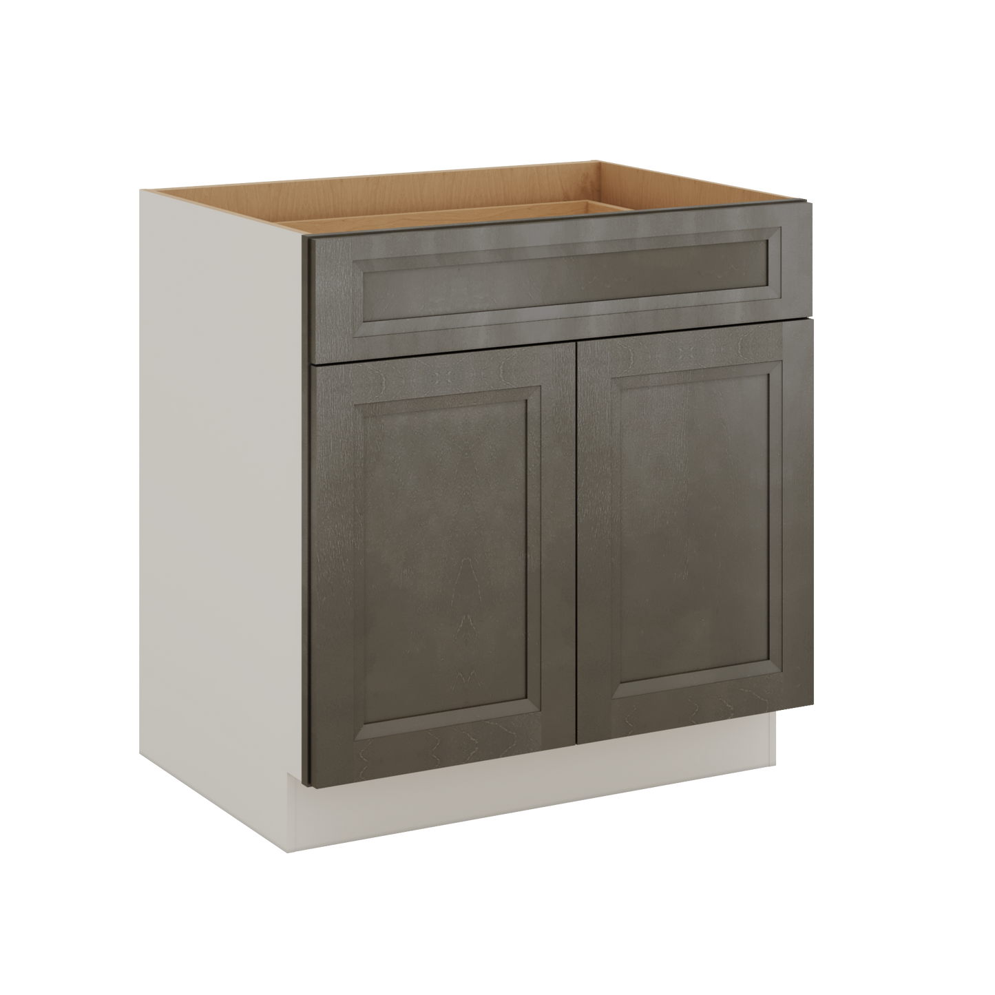 Huntington Cinder Double Shaker Base Cabinet - Two Doors 24", 27", 30", 33 & 36" Wide