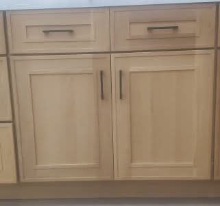 Vanity Sink Base 24", 30" & 36" x 34-1/2" Tall Elegant Oak Craftsman Shaker 1-1/4" Overlay