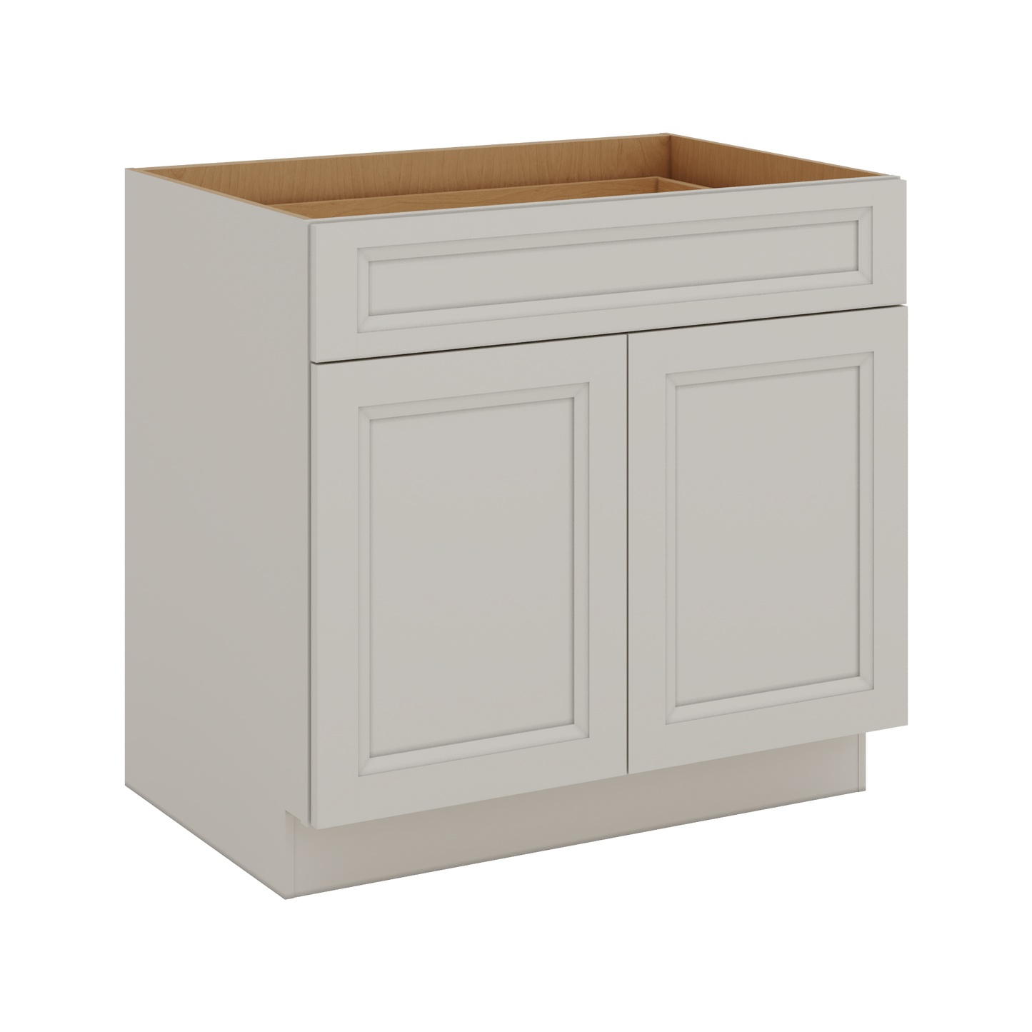 27LGDS Laguna Gray Double Shaker Base Cabinet - Two Doors 24", 27", 30", 33 & 36" Wide