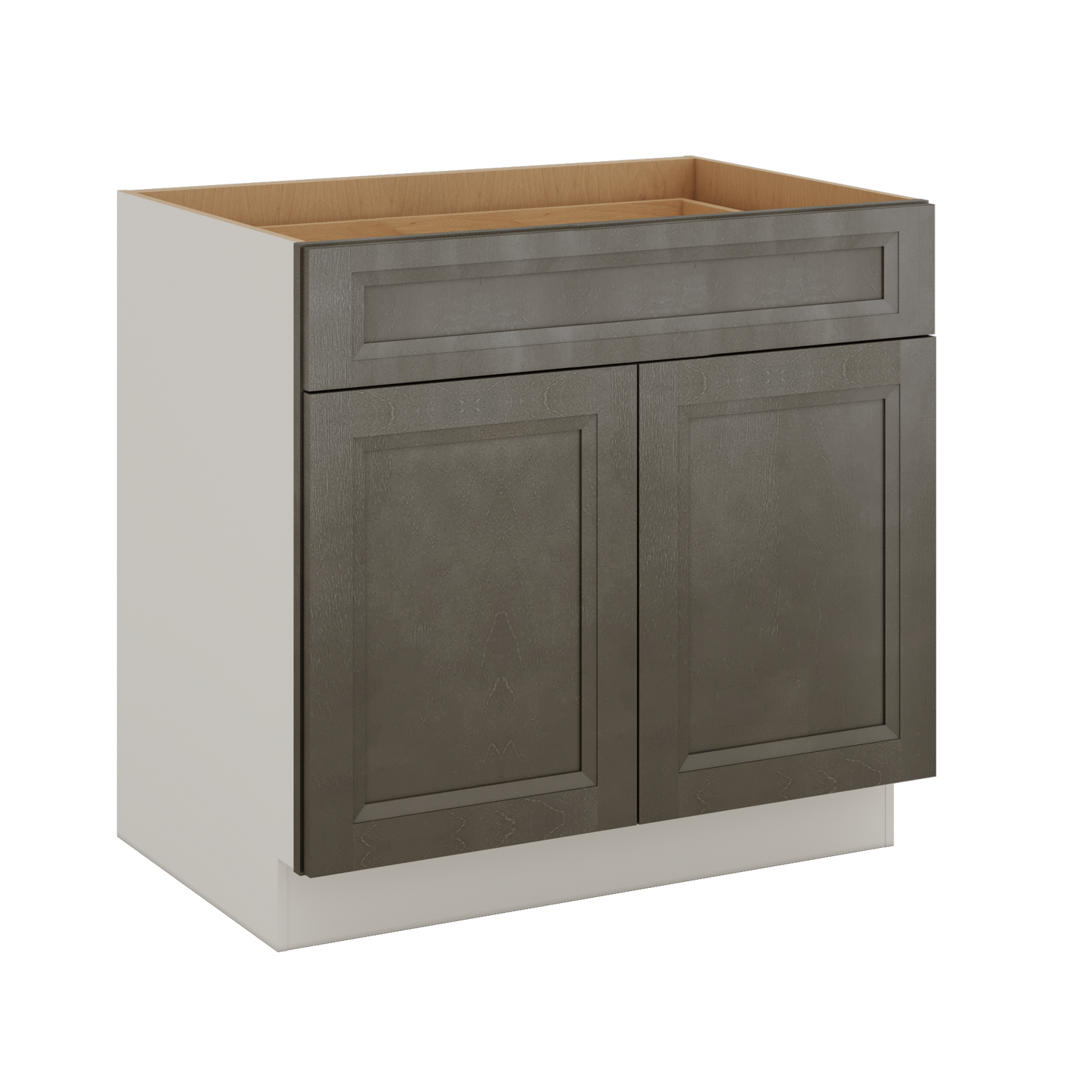 Huntington Cinder Double Shaker Base Cabinet - Two Doors 24", 27", 30", 33 & 36" Wide