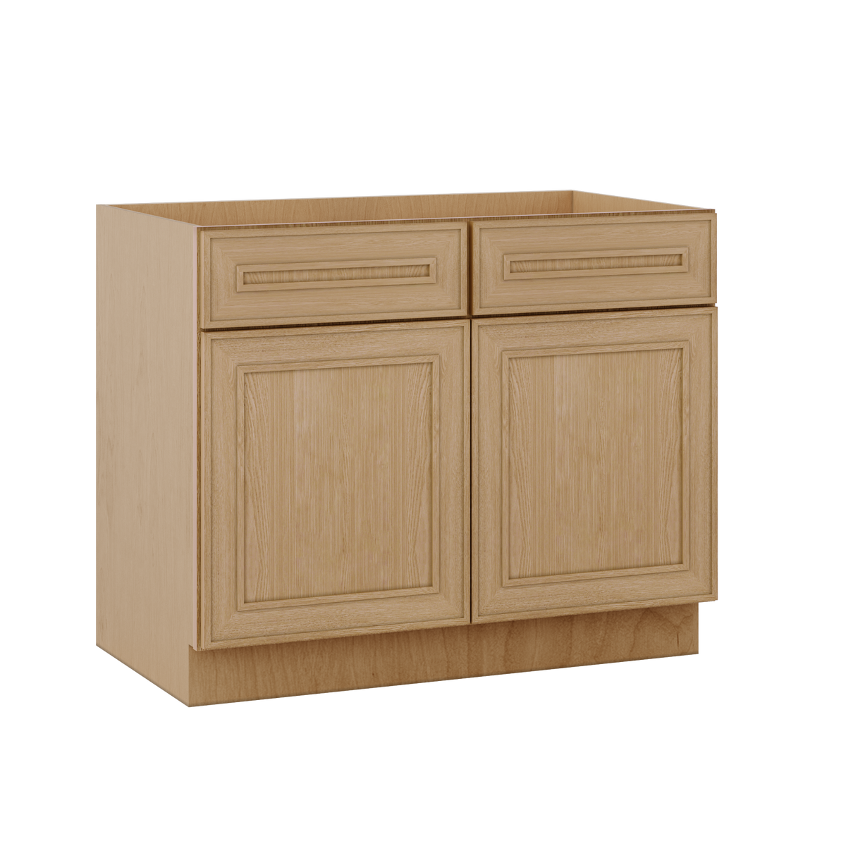 Natural oak elegant craftsman shaker 2-door base 24"–36" rta kitchen cabinet – view 6