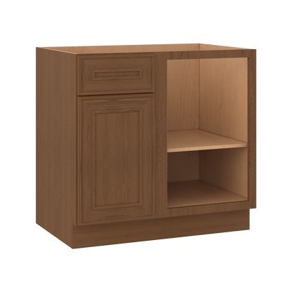 BBC36 Elegant Mocha Craftsman Shaker Oak