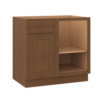 BBC36 Elegant Mocha Craftsman Shaker Oak