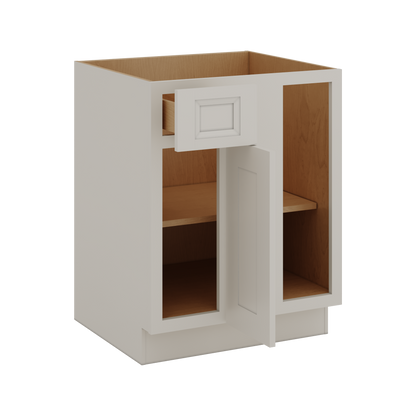 Blind Corner 1-1/4" (Left or Right) 27LGDS Laguna Gray Double Shaker Blind 36"-42" & 42"-45"