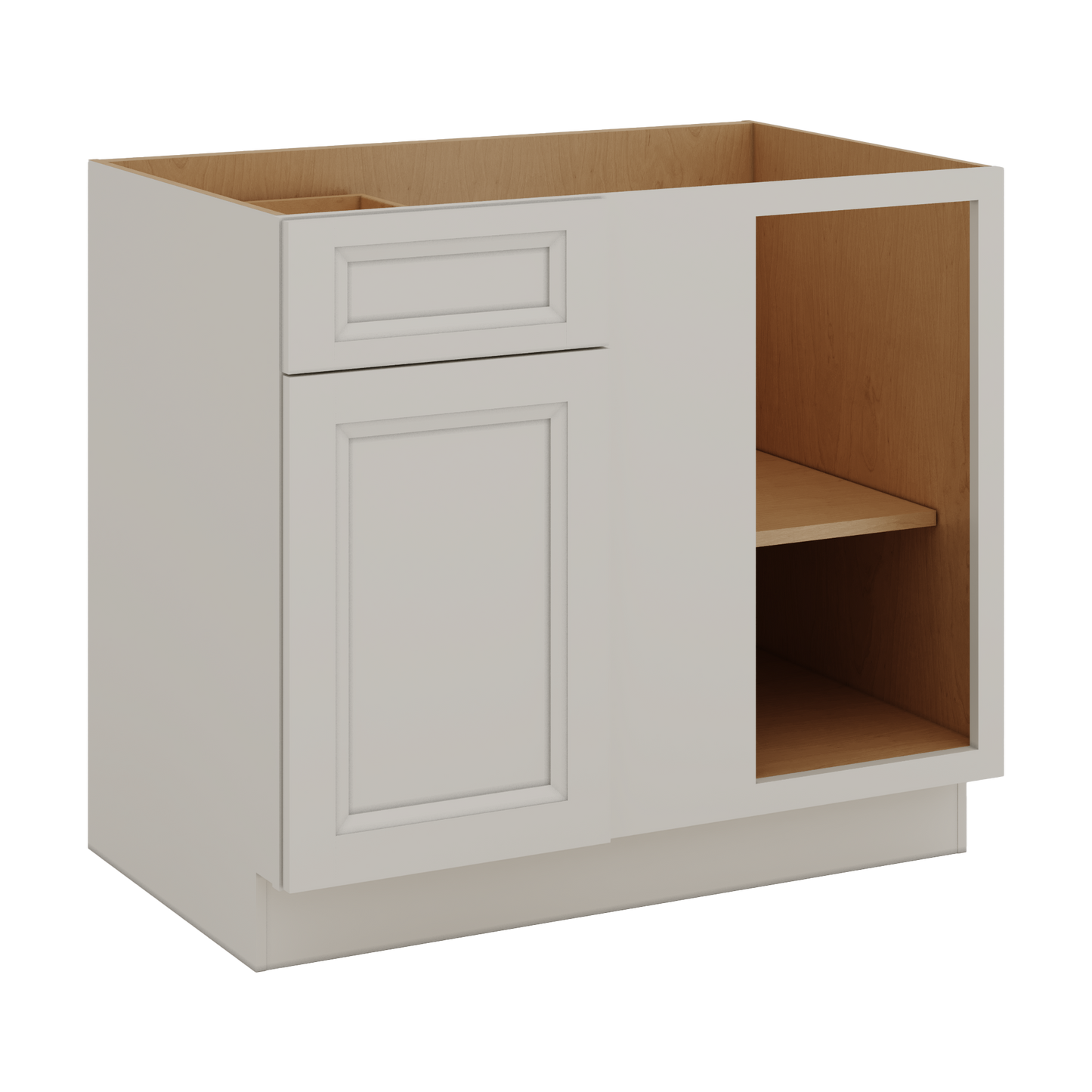 Blind Corner 1-1/4" (Left or Right) 27LGDS Laguna Gray Double Shaker Blind 36"-42" & 42"-45"