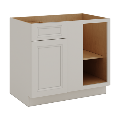 Blind Corner 1-1/4" (Left or Right) 27LGDS Laguna Gray Double Shaker Blind 36"-42" & 42"-45"