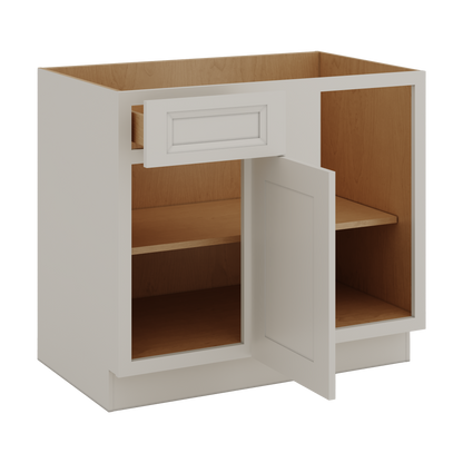 Blind Corner 1-1/4" (Left or Right) 27LGDS Laguna Gray Double Shaker Blind 36"-42" & 42"-45"