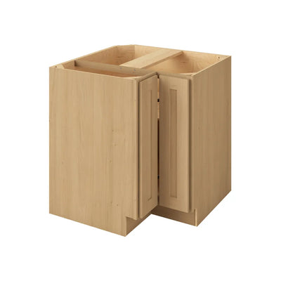 Lazy Susan Base Cabinet 33" & 36" Sandstone Birch Shaker 1-1/4" Overlay