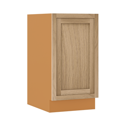 Inset Oak Shaker Special Order Base Full Height Door 24" Deep Inset Shaker Base Cabinet 9" - 36" Wide