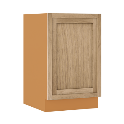 Inset Oak Shaker Special Order Base Full Height Door 24" Deep Inset Shaker Base Cabinet 9" - 36" Wide