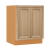 Inset Oak Shaker Special Order Base Full Height Door 24" Deep Inset Shaker Base Cabinet 9" - 36" Wide