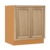 Inset Oak Shaker Special Order Base Full Height Door 14" Deep Inset Shaker Base Cabinet 9" - 36" Wide