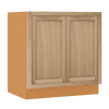 Inset Oak Shaker Special Order Base Full Height Door 24" Deep Inset Shaker Base Cabinet 9" - 36" Wide