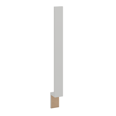 Base Filler | RTA Unassembled | Premium White Shaker Full Overlay