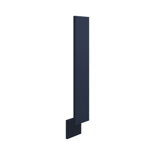 Base Cabinet Filler Trim Pieces 3" & 6" Wide 29NB Naval Blue Shaker 1-1/4" Overlay