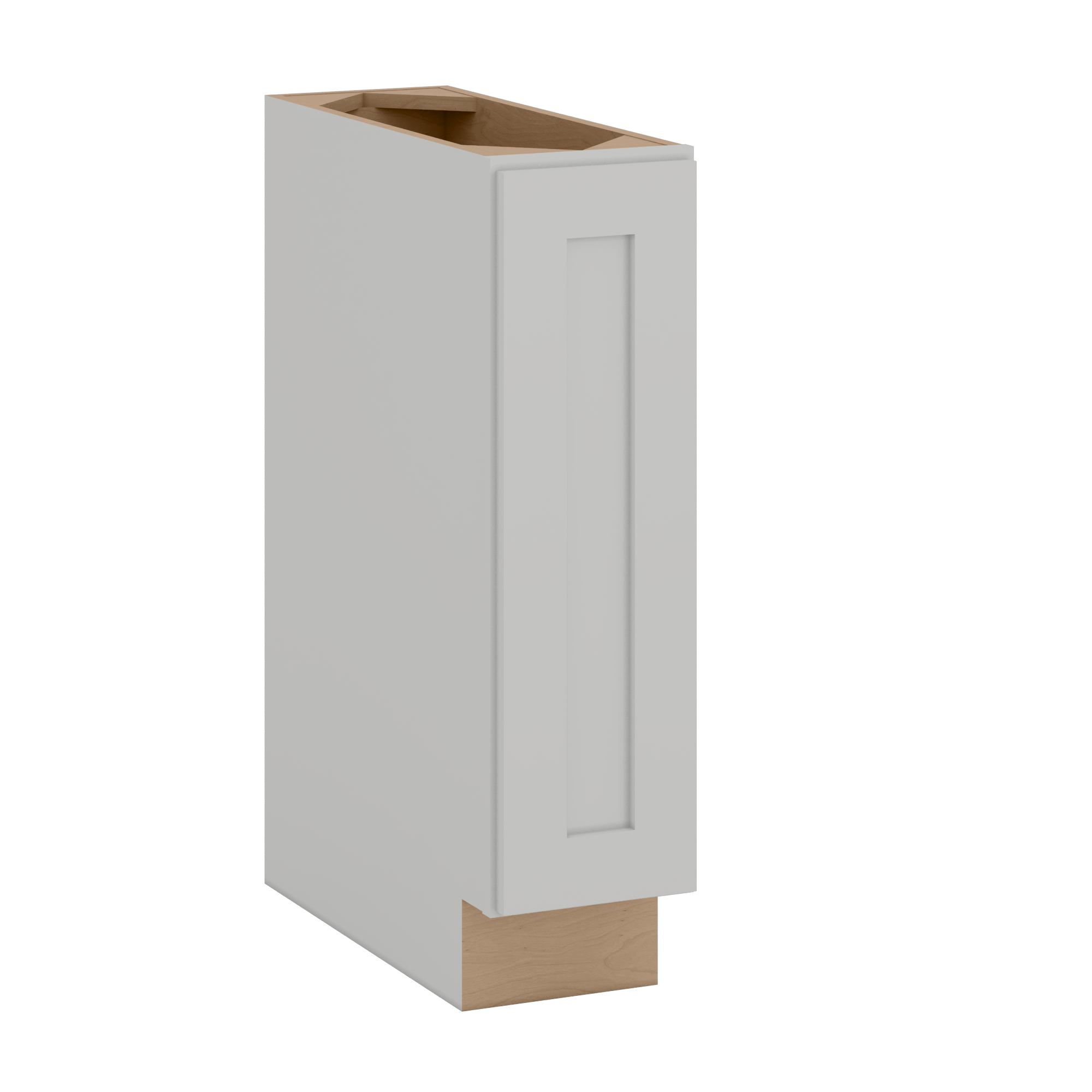 9", 12", 15" & 18" Full Height Door Base Cabinet with One Door | RTA Unassembled | Premium Shaker White Full Overlay