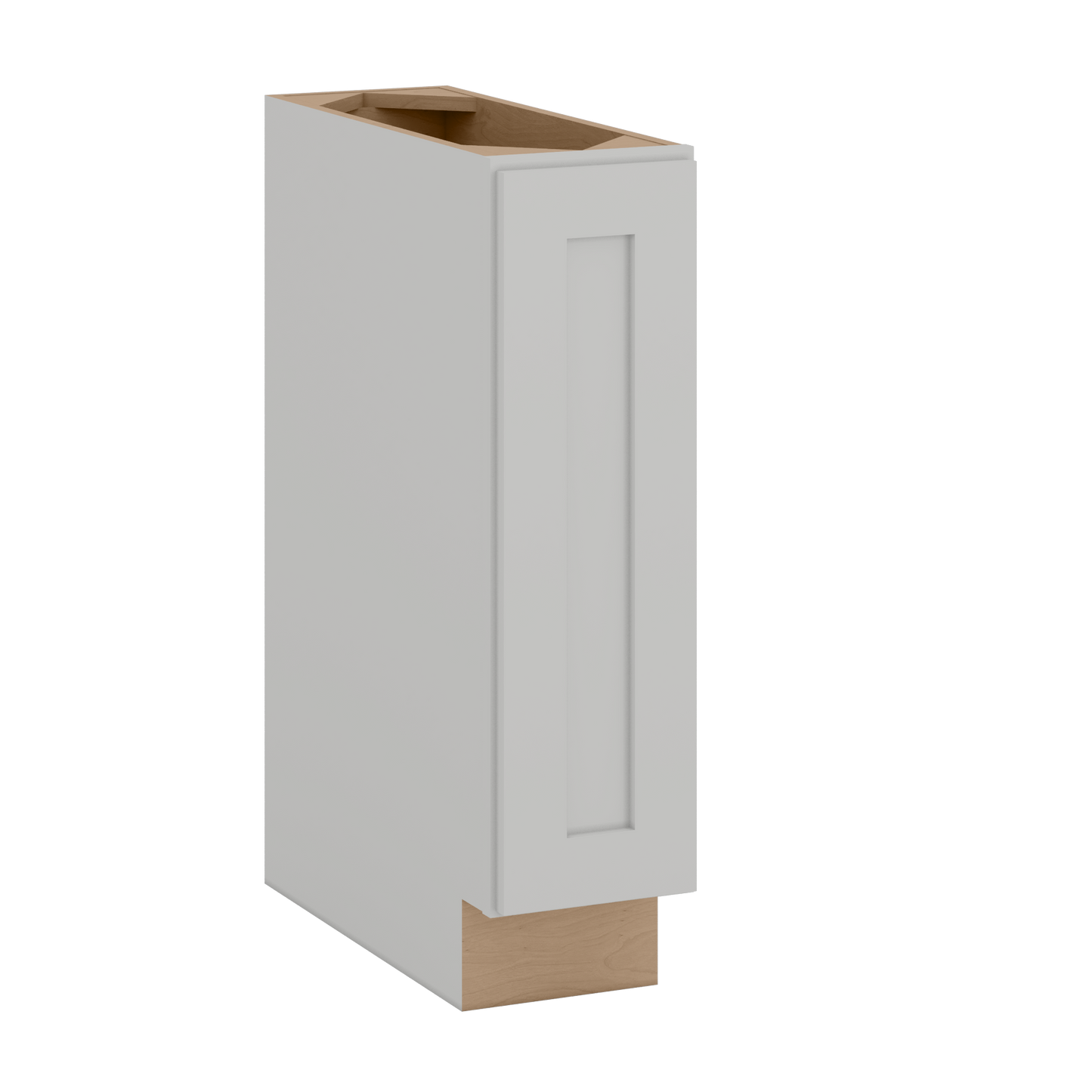 9", 12", 15" & 18" Full Height Door Base Cabinet with One Door | RTA Unassembled | Polar White Shaker Full Overlay